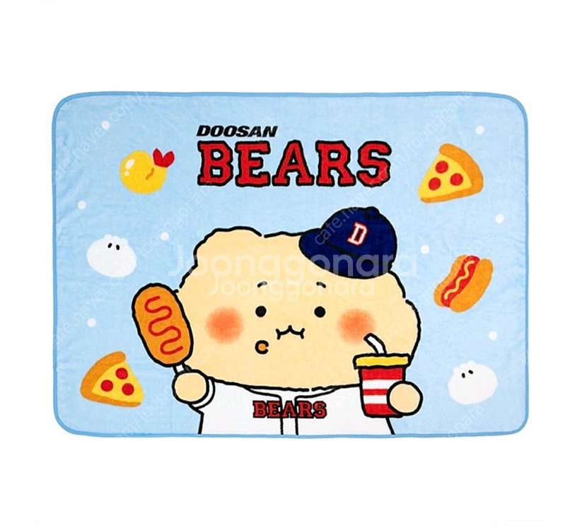 두산베어스 망곰 담요 새상품--0