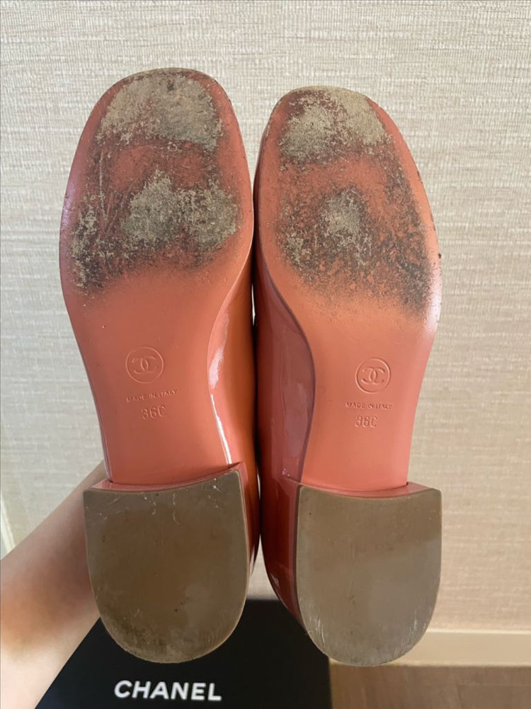 샤넬 로퍼 에나멜--5