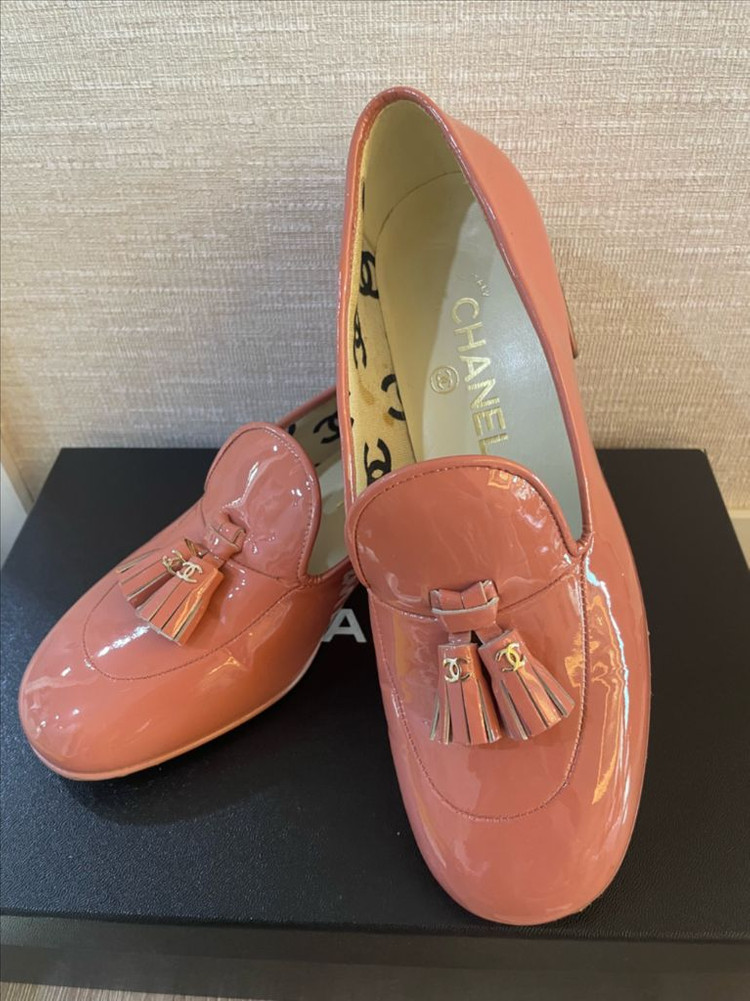 샤넬 로퍼 에나멜--2