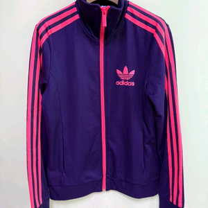 (adidas) 아디다스 퍼플&핑크 삼선 트랙탑