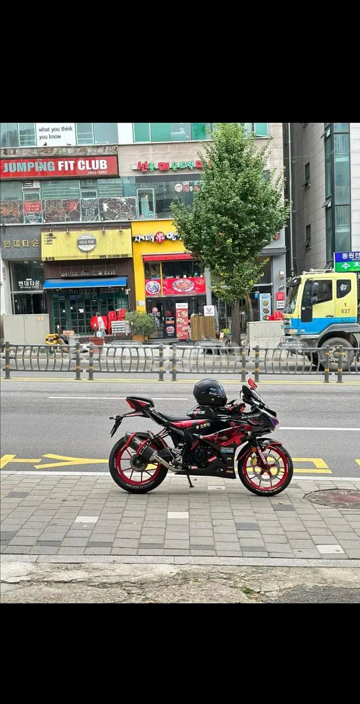 헬멧 포함 gsxr125 풀튜닝 카본요시무라 구변 완료--0