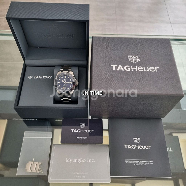 태그호이어 준신형 아쿠아레이서 43mm 청판--8