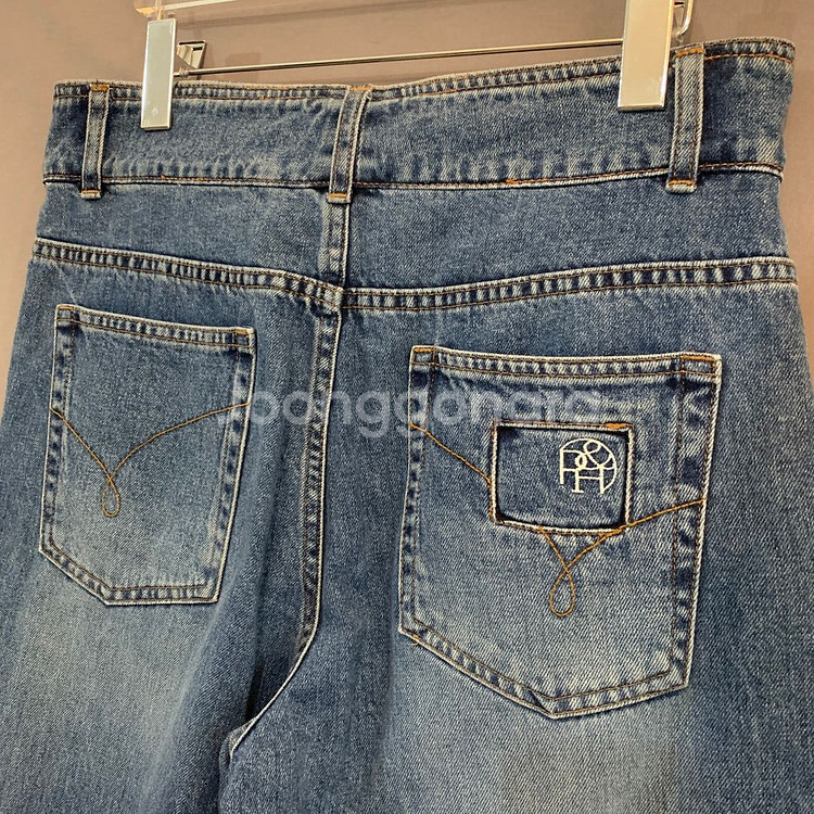 26인치 한섬 시스템 와이드핏 데님 청바지--2