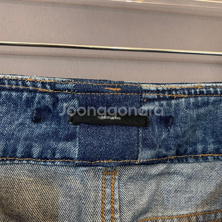 26인치 한섬 시스템 와이드핏 데님 청바지--3