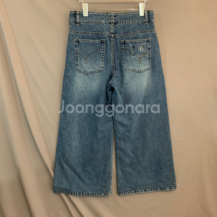 26인치 한섬 시스템 와이드핏 데님 청바지--1