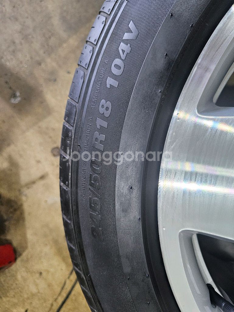 벤츠 w221 s600 단조 18인치 휠타이어--5