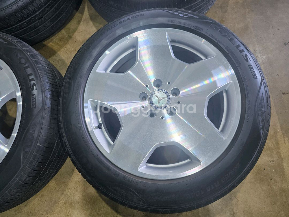 벤츠 w221 s600 단조 18인치 휠타이어--1