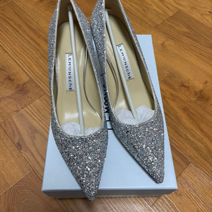 르몽쉐 글리터힐 실버 웨딩슈즈 7cm 230사이즈
