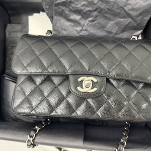 샤넬 클래식 스몰 캐비어 은장