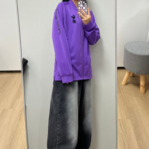 나이키 토트넘 핫스퍼 자수로고 퍼플 트랙탑 져지