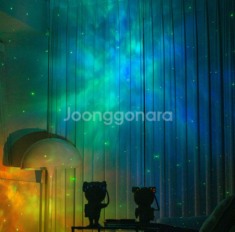 우주, 별, 오로라 무드등--0