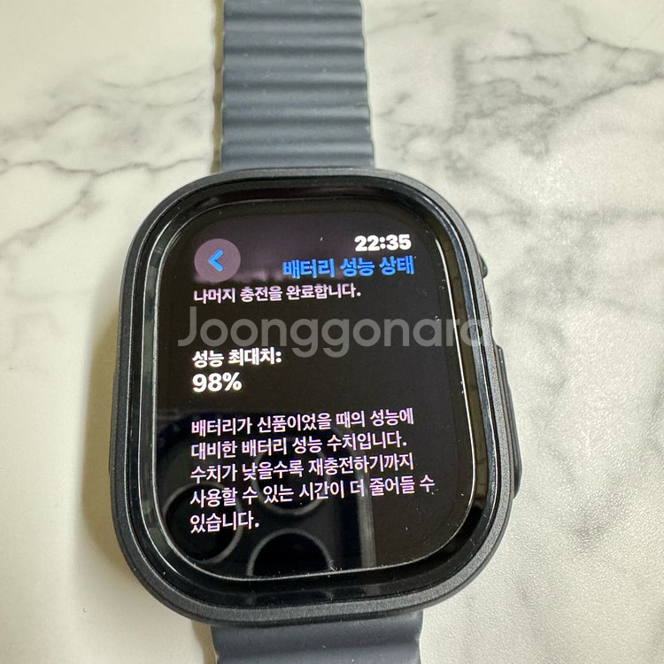 애플워치 울트라2 49mm(티타늄 실버) 급처--0
