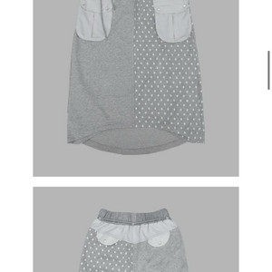 DOT MIXED MAXI SKIRT
