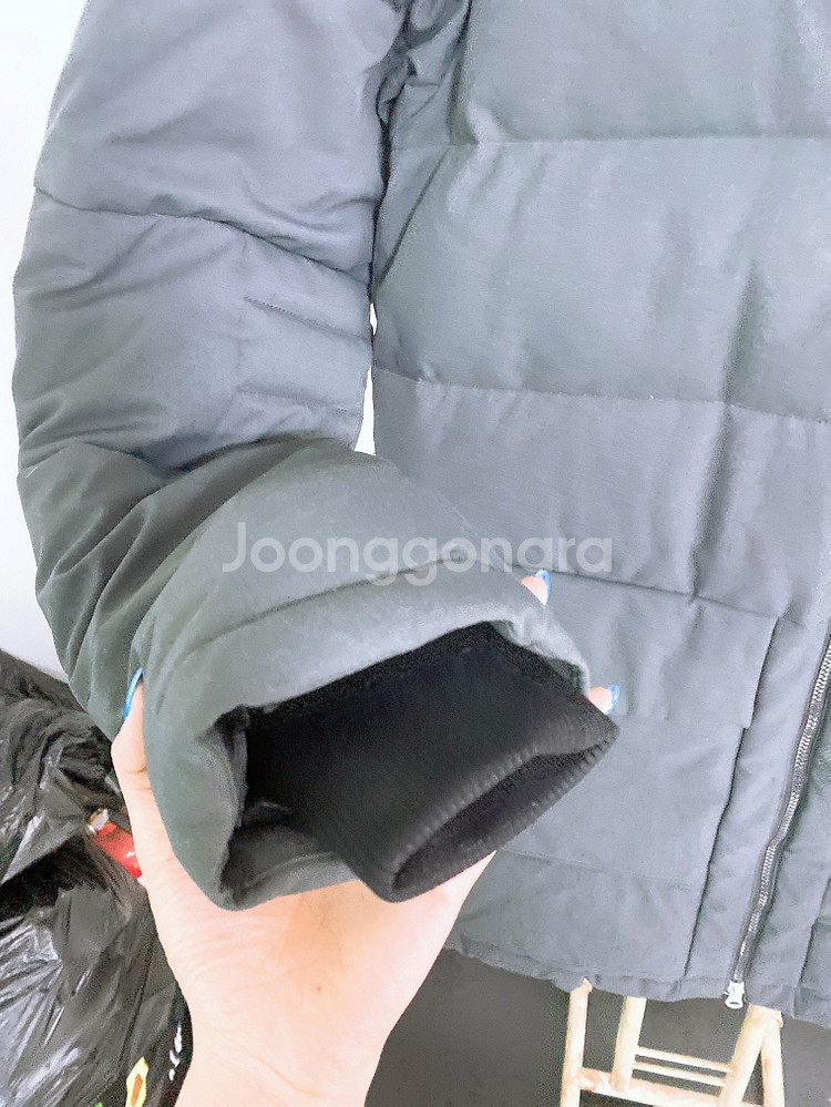 (남성M)아이더거위털후드하프패딩--3