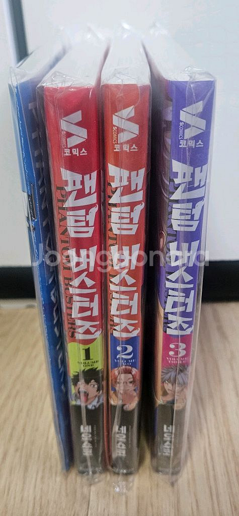 만화책)팬텀 버스터즈 만화책1~3 ,소책자 초판미개봉--0