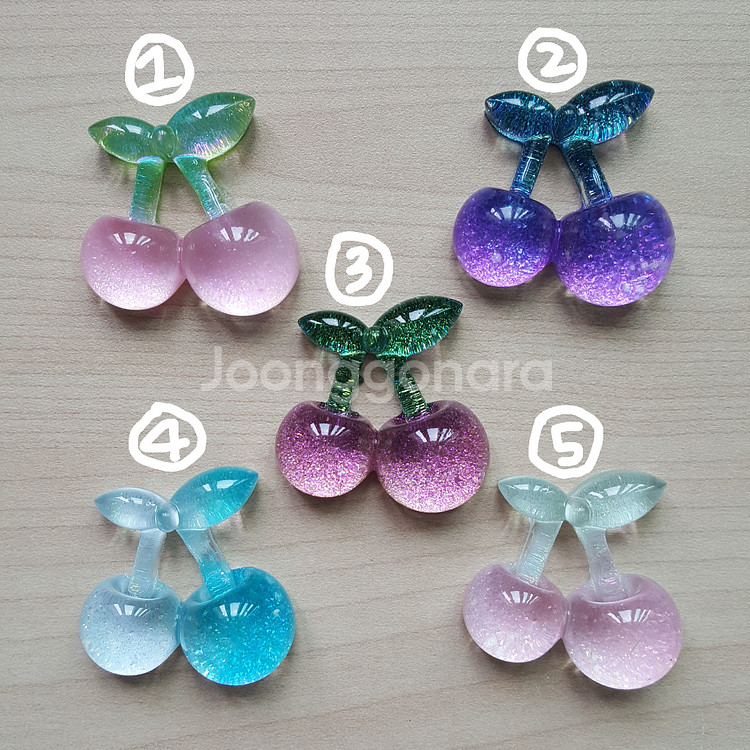 새상품 앵두 지비츠 마그넷 키링 파츠(야광)--0