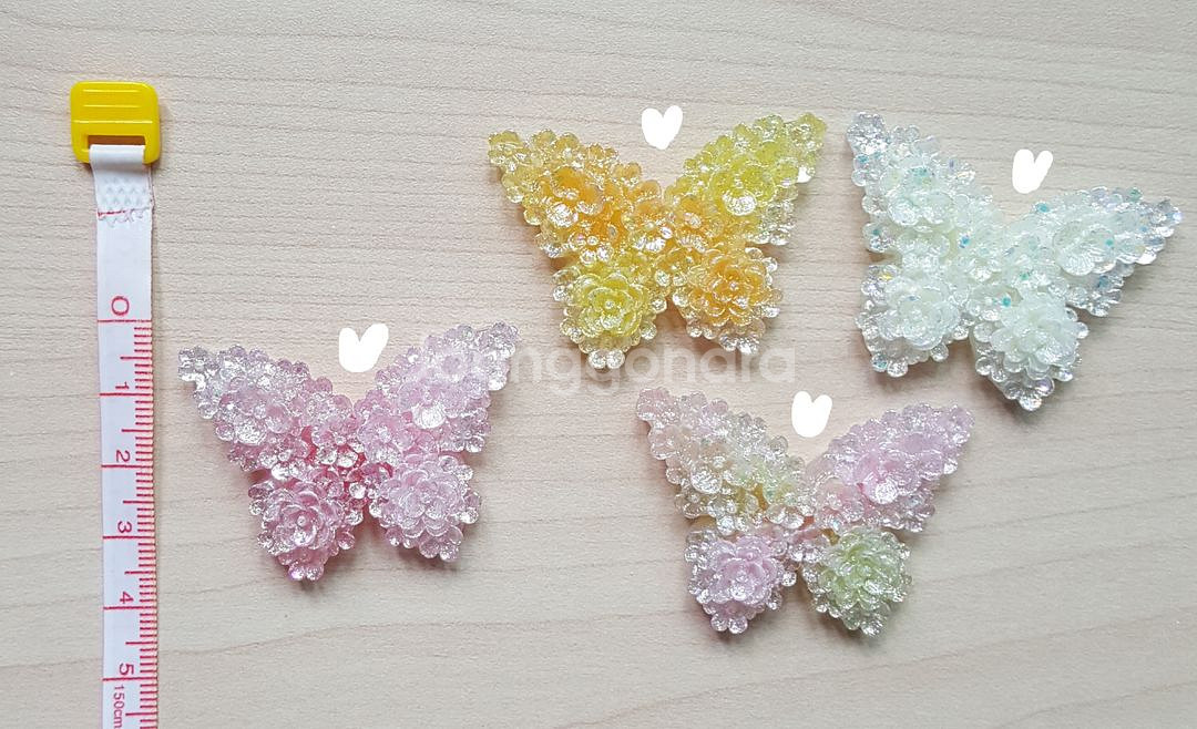 새상품 나비 지비츠 마그넷 키링 파츠(야광)--5