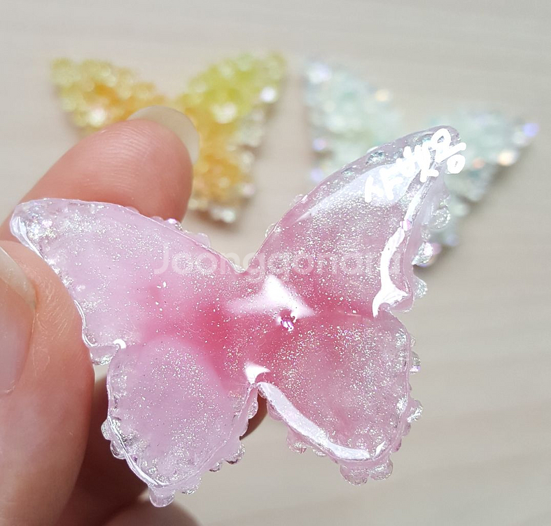 새상품 나비 지비츠 마그넷 키링 파츠(야광)--4