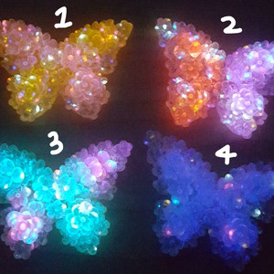 새상품 나비 지비츠 마그넷 키링 파츠(야광)