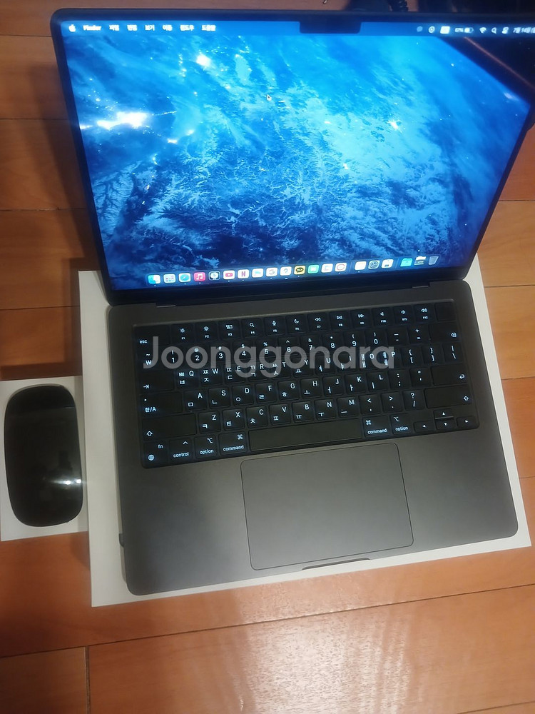 맥북 pro m3 14인치 스페이스 그레이,매직 마우스--2