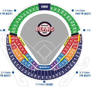 7월 22일 두산 vs 한화 3루 네이비 외야 2연석