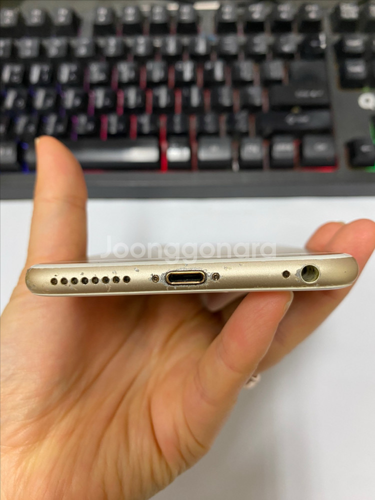 아이폰6S플러스 골드 외관깔끔 64GB 진동X--5