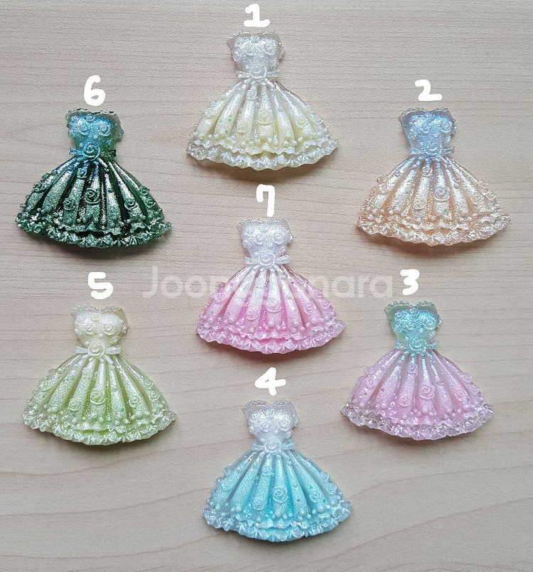 새상품 드레스 지비츠 마그넷 키링 파츠(야광)--1