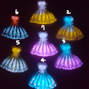 새상품 드레스 지비츠 마그넷 키링 파츠(야광)