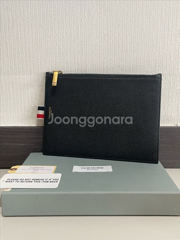 톰브라운 대형 코인 퍼스 클러치백 풀박스--0