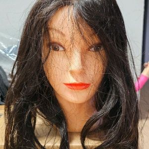 인모 100프로 통가발 미용실기 연습용 긴머리 커트머리