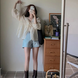 레이스 블라우스 아이보리