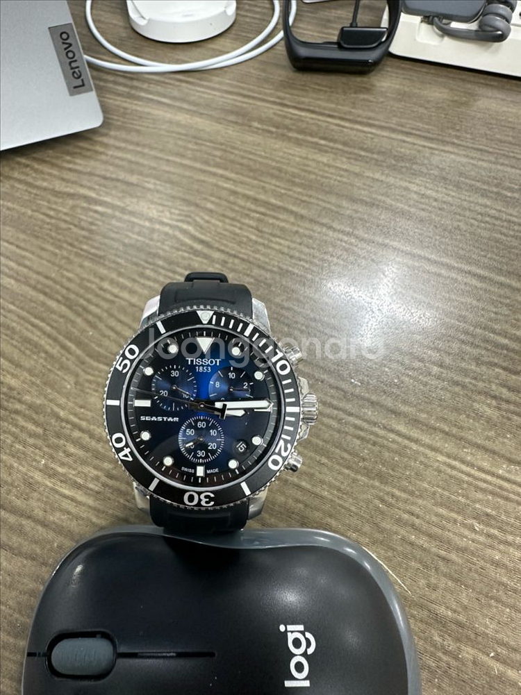 티쏘 씨스타 1000 청판 크로노 45.5mm--0