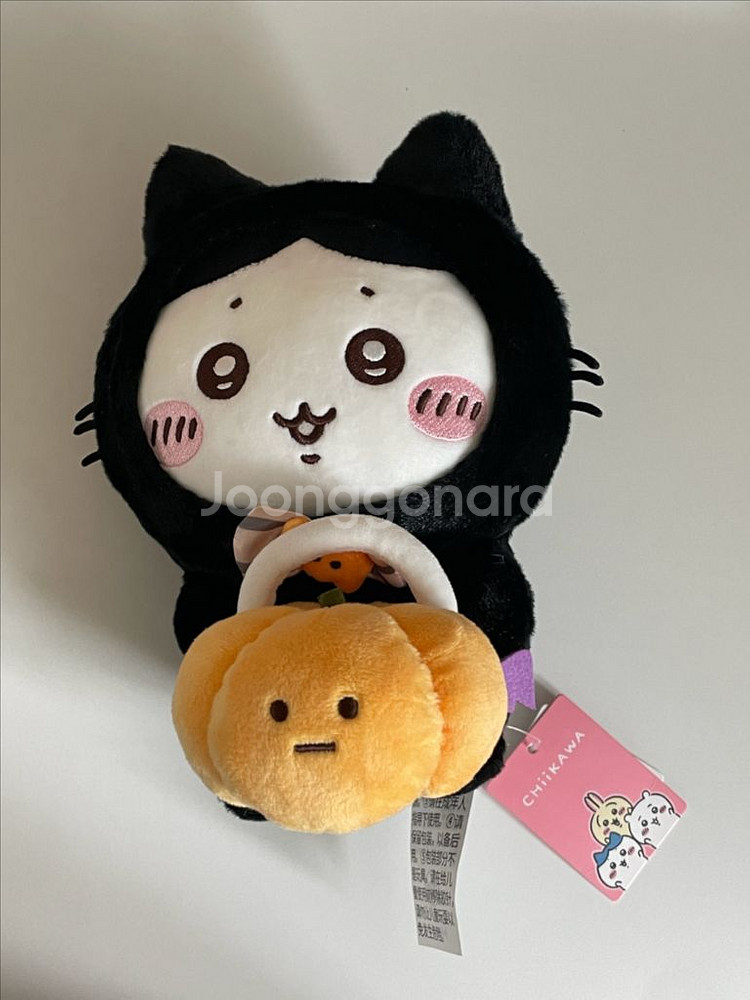 치이카와 미니소 하치와레 할로윈 검은 고양이 인형--0