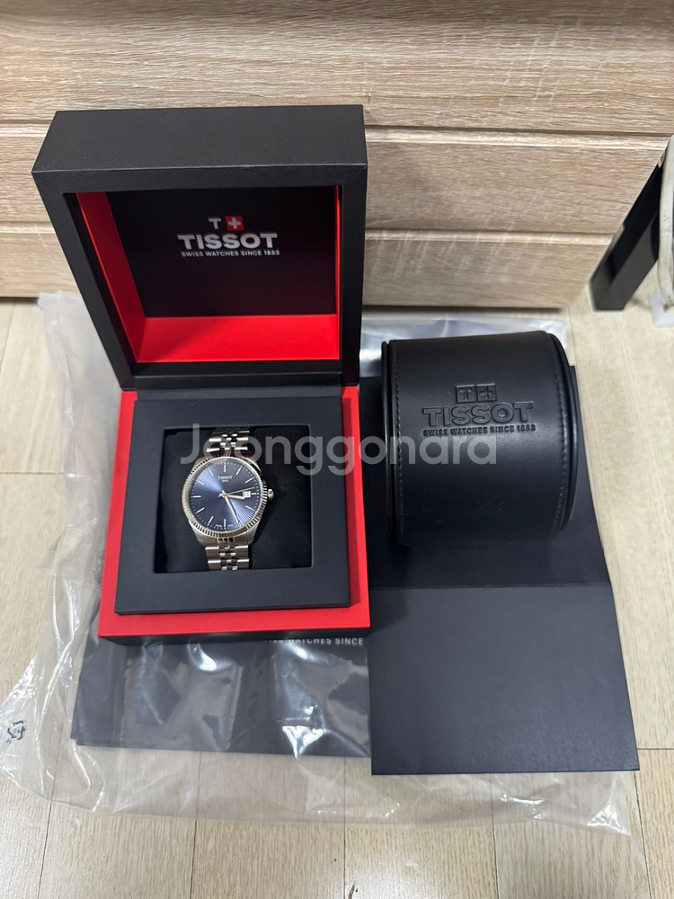 티쏘 발라드 쿼츠 시계 40MM--0