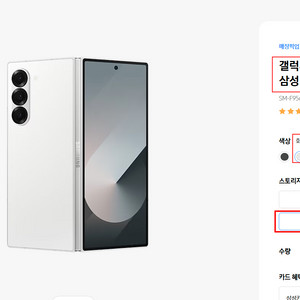 폴드6 1TB 화이트 삼케플양도가능 자급제폰