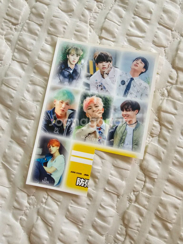 방탄 굿즈 일괄 <스티커+양면 생일축하 카드>--1