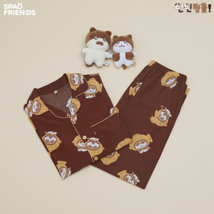 미개봉) 스파오 틴틴팅클(브라운) 잠옷 파자마 L,Xl