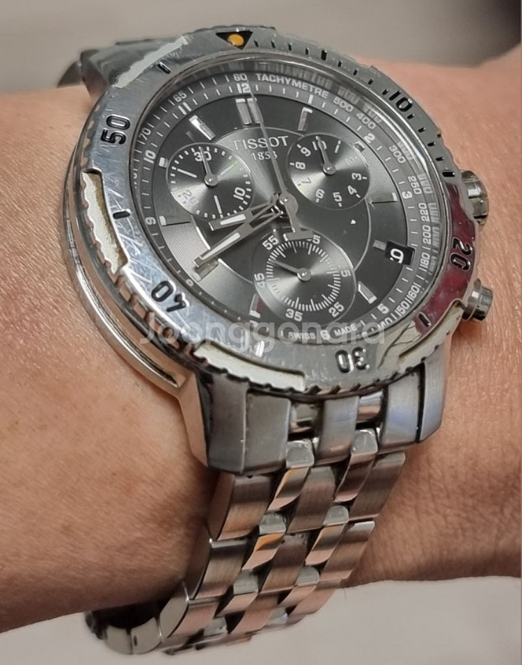 티쏘 (TISSOT) PRS200 메탈 시계 보증서포함--4