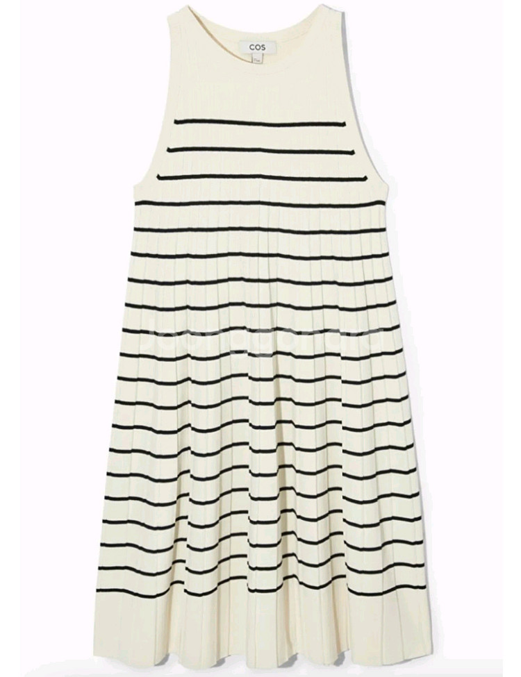 COS PLEATED A-LINE MINI DRESS--1