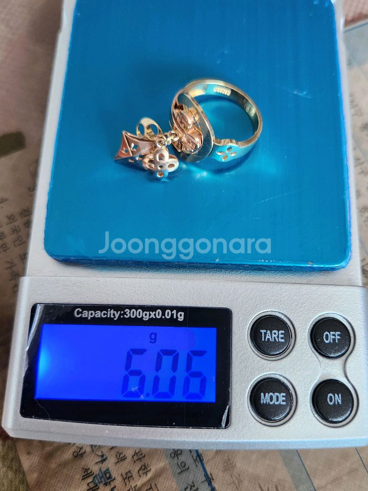 14K 루이모노그램 딸랑이반지--4