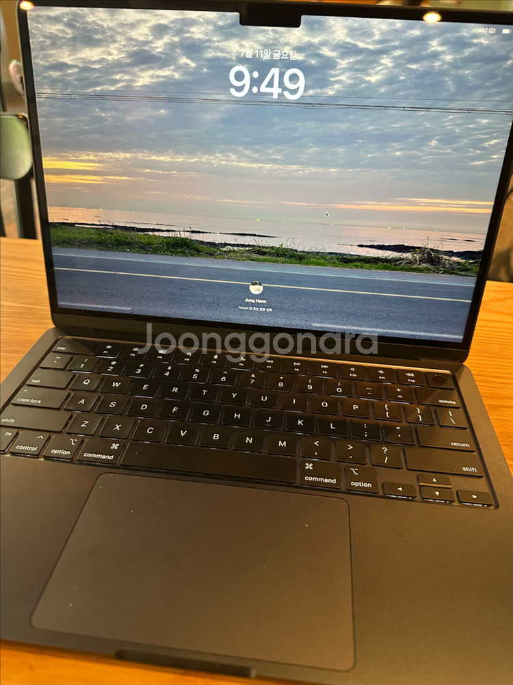 애플 맥북에어 m3 기본형 8gb/256 영문자판--1
