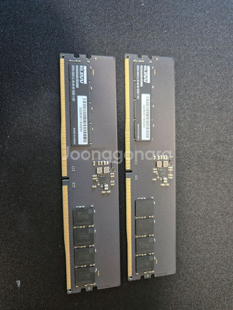 클레브 ddr5 16기가 2개 판매합니다.--0