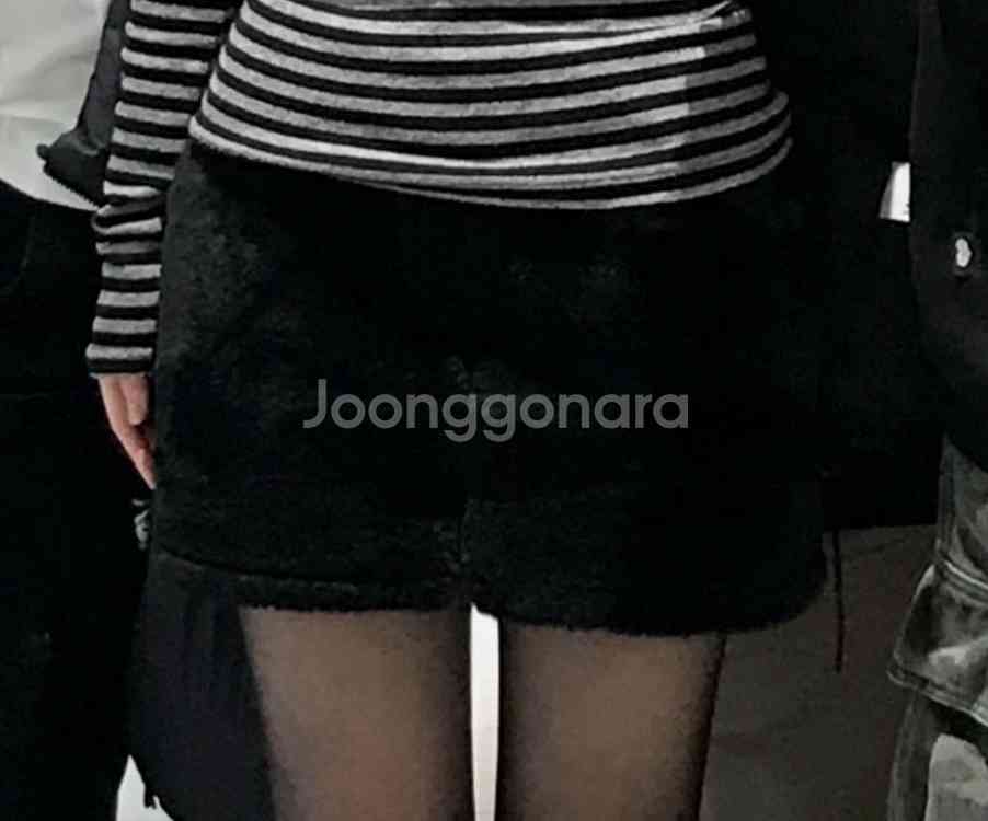 일본 빈티지 퍼 미니 스커트--2
