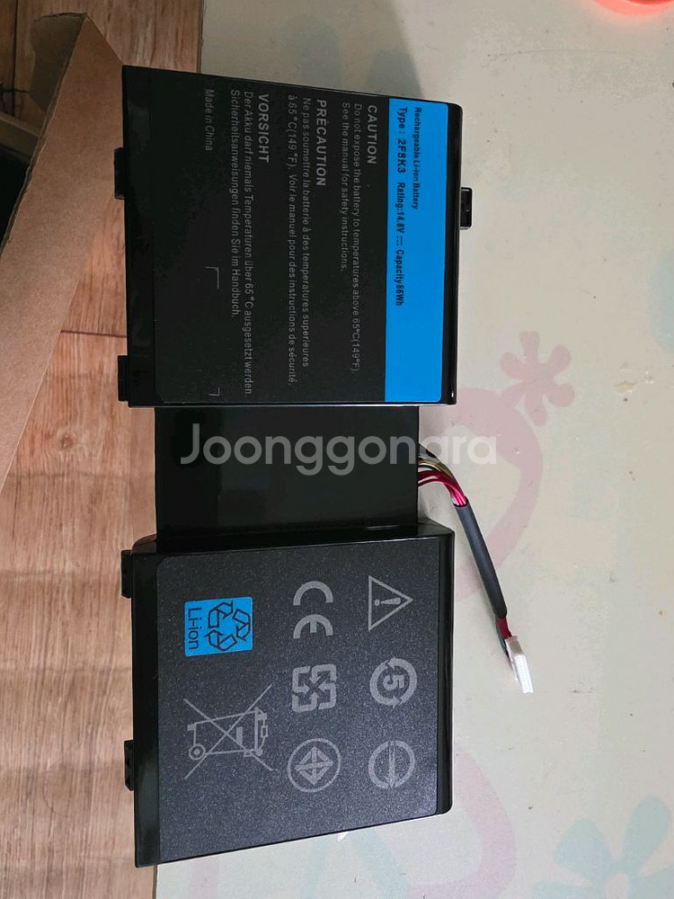 Alienware 2F8K3 노트북 배터리--0