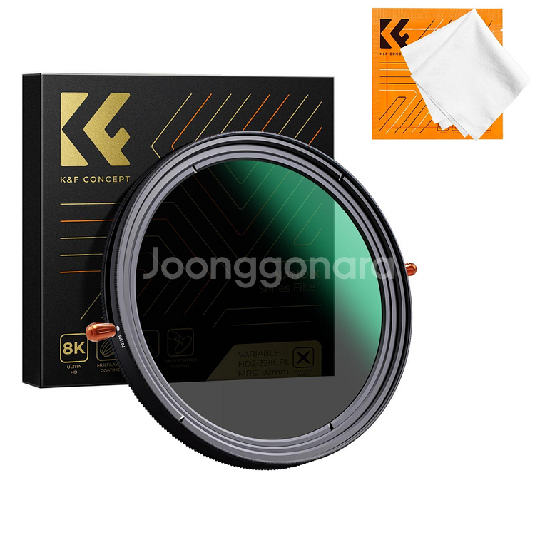 K&F 77mm X 가변 ND2-32+CPL 필터--0