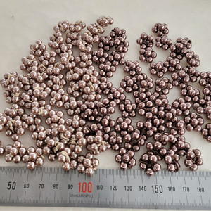 진주꽃 브라운 2색 약 18미리 100개 일괄