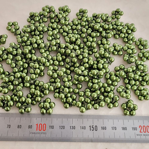 진주꽃 카키 약 18미리 100개 일괄