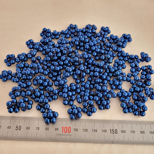 진주꽃 다크블루 약 18미리 100개 일괄