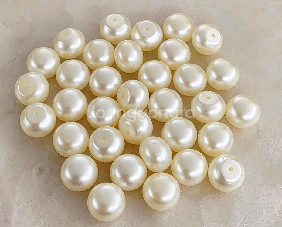 빵진주 크림 10mm 34개 일괄--0