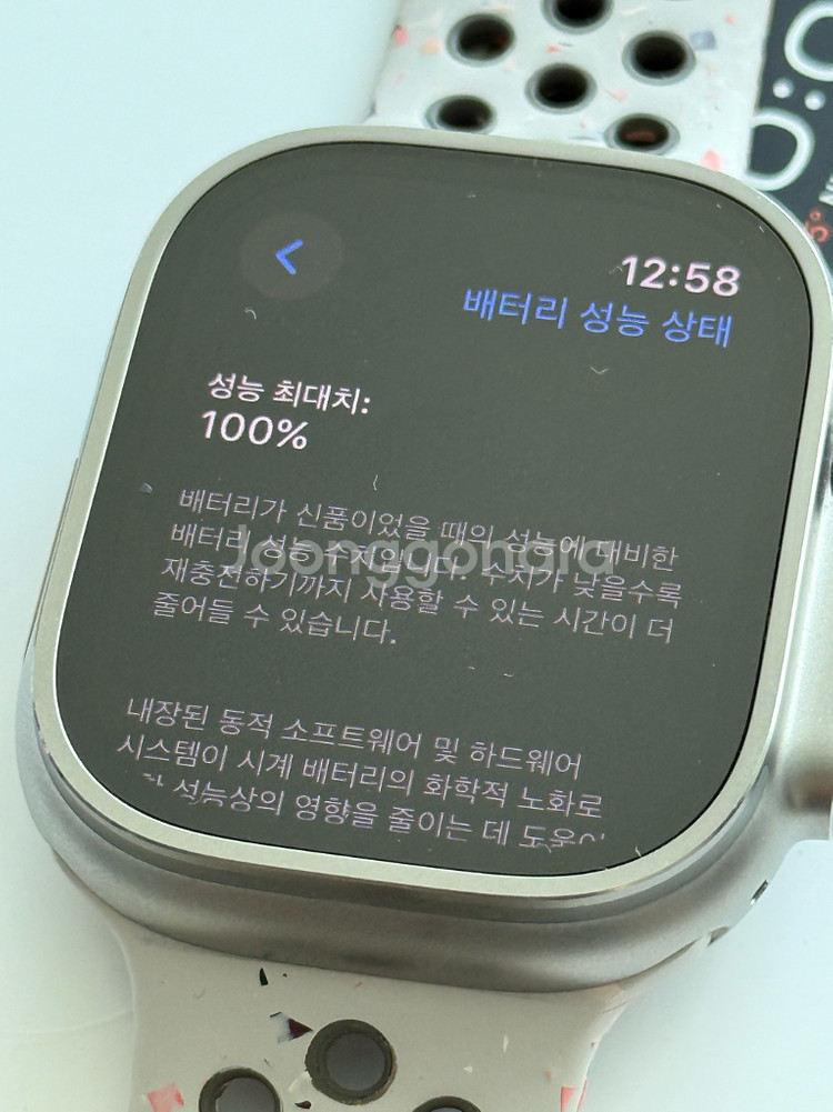 자급제 애플워치 울트라 2 티타늄, 올리브 알파인루프--3